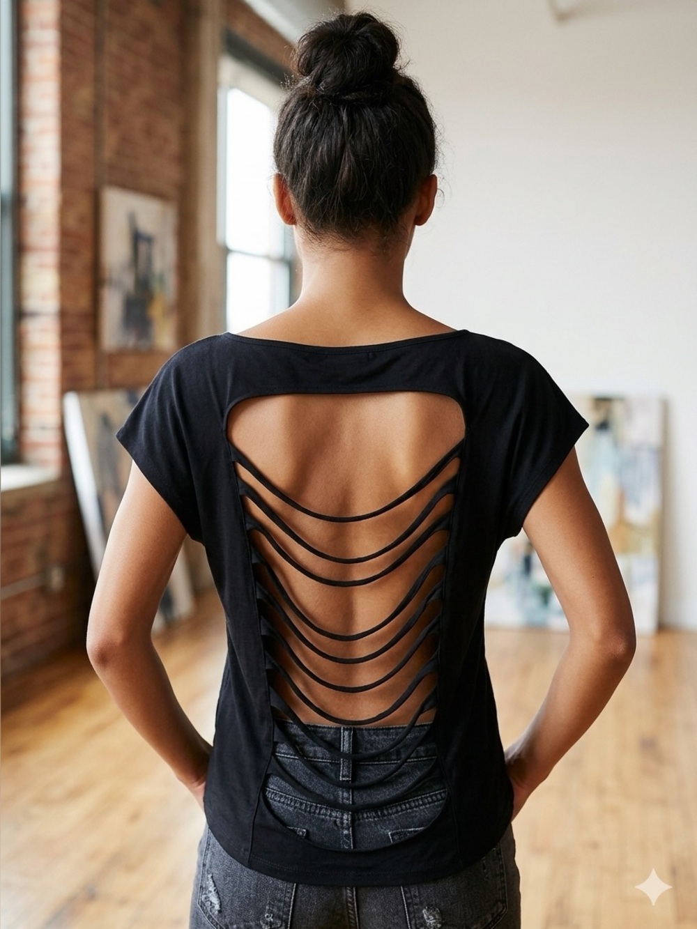 Simon Chang Lazer Cut Top